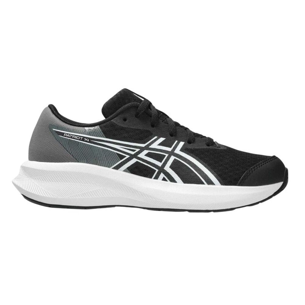 Asics Childrens/Kids Patriot Running Sneakers / Black/White